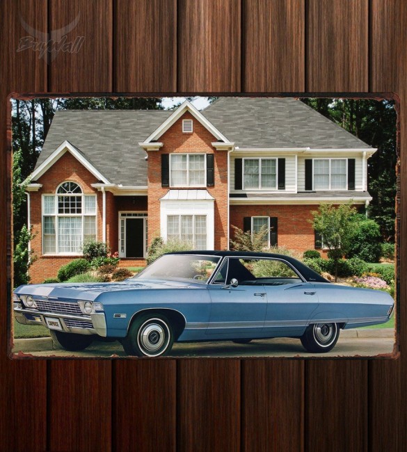 Металлическая табличка Chevrolet Caprice 4-door Hardtop Sedan Металлическая табличка Chevrolet Caprice 4-door Hardtop Sedan